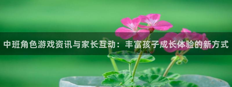高德娱乐总代理注册：中班角色游戏资讯与家长互动：丰富孩子成长